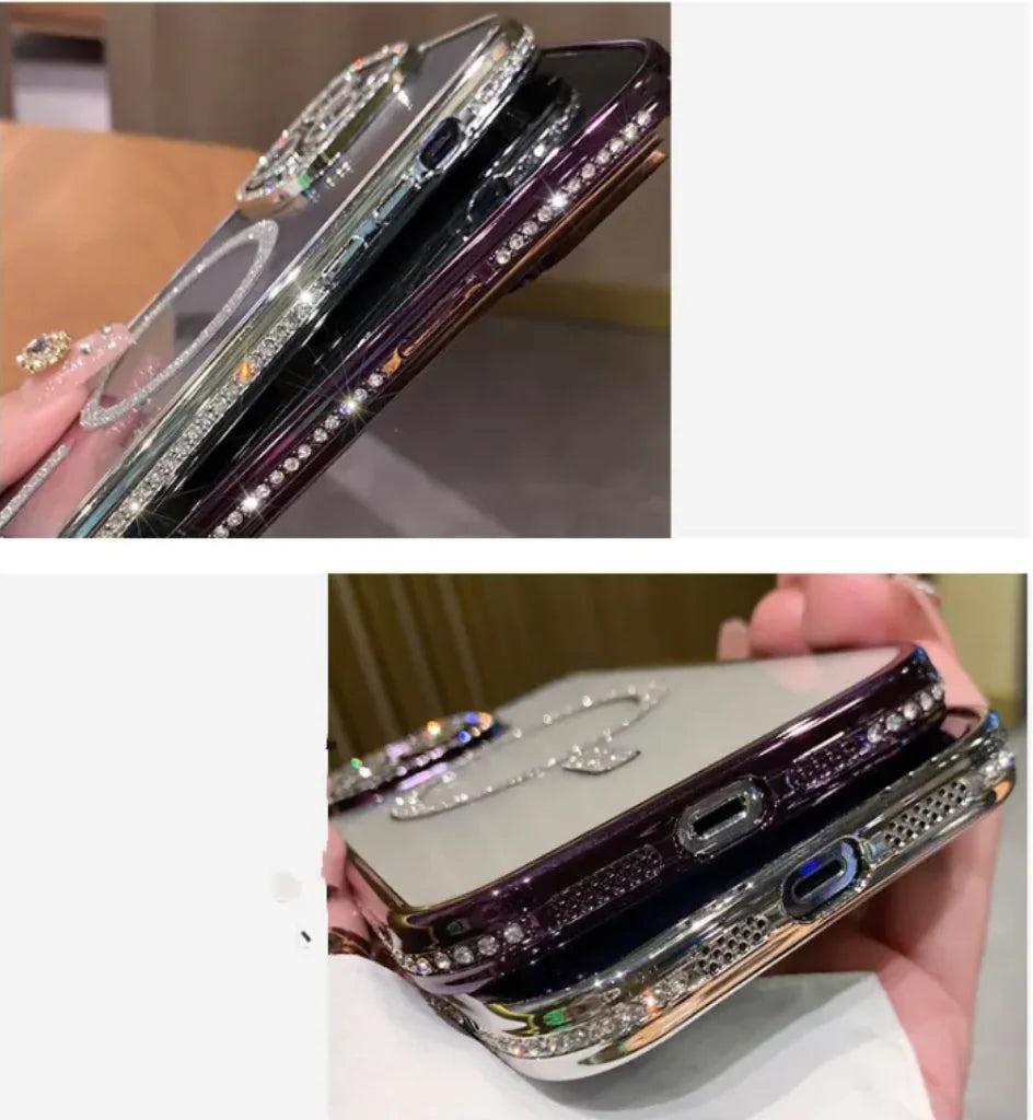 Csillogó telefon tok